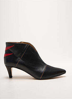 Bottines/boots tissage satiné talon de 4 à 6cm noir CRÉATIS femme