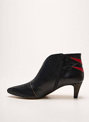 Bottines/boots tissage satiné talon de 4 à 6cm noir CRÉATIS femme