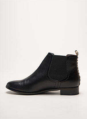 Bottines/boots tissage satiné talon plat jusqu'à 3cm noir EMILIE KARSTON femme