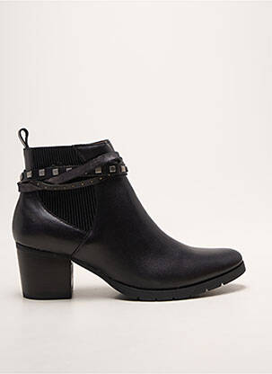 Bottines/boots matière lisse talon de 4 à 6cm noir EMILIE KARSTON femme