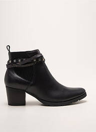Bottines/boots matière lisse talon de 4 à 6cm noir EMILIE KARSTON femme