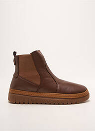 Bottines/boots bout rond talon plat jusqu'à 3cm marron ALENOA femme
