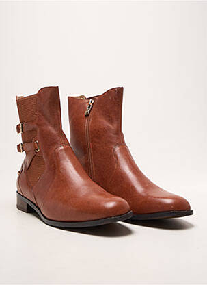 Bottines/boots talon bas talon plat jusqu'à 3cm marron EMILIE KARSTON femme