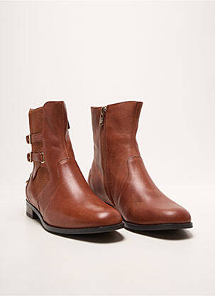Bottines/boots talon bas talon plat jusqu'à 3cm marron EMILIE KARSTON femme
