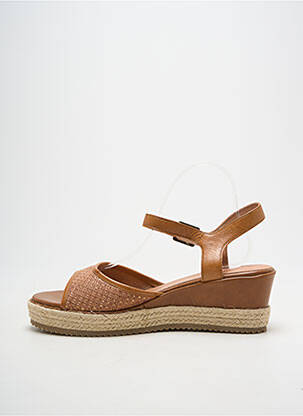 Espadrilles type de semelle amortissante talon de 4 à 6cm marron EMILIE KARSTON femme