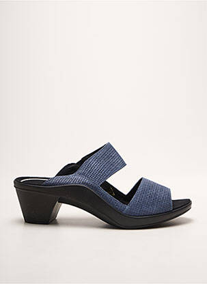 Mules/sabots voute plantaire talon de 4 à 6cm bleu ROMIKA femme