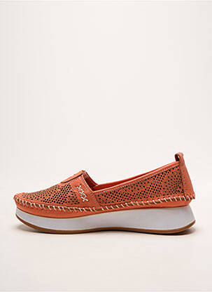 Ballerines bout rond talon de 4 à 6cm orange PEDRO TORRES femme