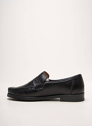 Mocassins voute plantaire talon bas noir SMANN homme