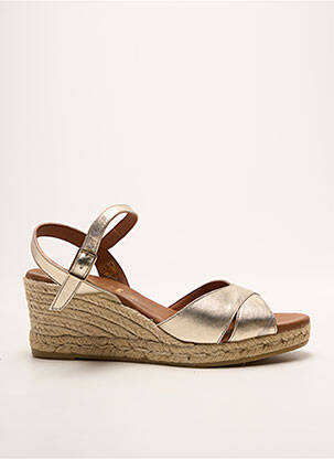 Espadrilles fermeture boucle(s) talon de 7 à 9cm or LA MAISON DE L'ESPADRILLE femme