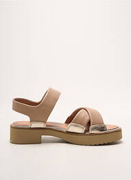Sandales/nu pieds bout ouvert talon de 4 à 6cm beige EMILIE KARSTON femme