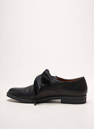 Derbies tissage satiné talon plat jusqu'à 3cm noir EMILIE KARSTON femme