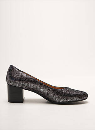 Escarpins tissage satiné talon de 4 à 6cm argent EMILIE KARSTON femme