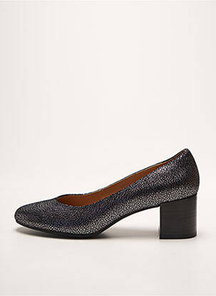 Escarpins tissage satiné talon de 4 à 6cm argent EMILIE KARSTON femme