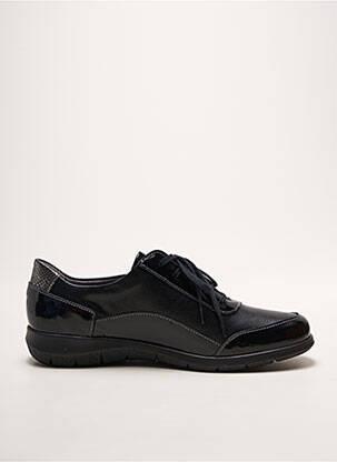 Chaussures de confort fermeture zip et lacets talon plat jusqu'à 3cm noir SUAVE femme