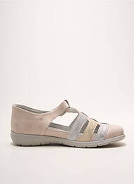 Sandales/nu pieds tissage satiné talon plat jusqu'à 3cm beige SUAVE femme