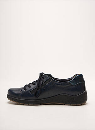 Chaussures de confort matière lisse talon plat jusqu'à 3cm bleu SUAVE femme