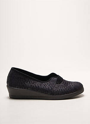 Chaussons/pantoufles bout rond talon plat jusqu'à 3cm noir ROHDE femme