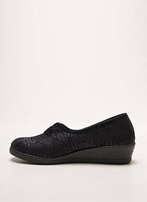 Chaussons/pantoufles bout rond talon plat jusqu'à 3cm noir ROHDE femme