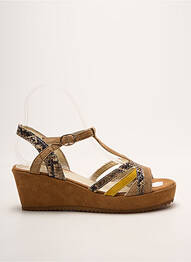 Sandales/nu pieds talon compensé talon de 4 à 6cm marron SWEET femme