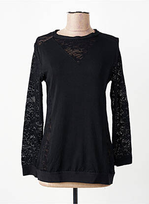 T-shirt manches longues manches longues noir SUGGEST femme