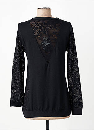 T-shirt manches longues manches longues noir SUGGEST femme