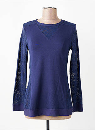 T-shirt manches longues manches longues bleu SUGGEST femme