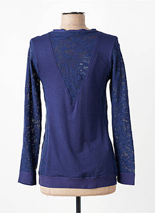 T-shirt manches longues manches longues bleu SUGGEST femme