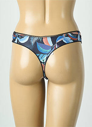 Tanga tanga bleu ANTIGEL femme