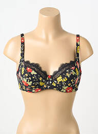 Soutien-gorge sans armature haut soutien-gorge emboitant noir ANTIGEL femme