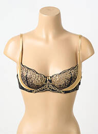 Soutien-gorge effet matière satinée haut soutien-gorge balconnet noir AUBADE femme