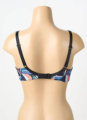 Soutien-gorge effet matière satinée haut soutien-gorge emboitant bleu ANTIGEL femme