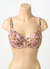 Soutien-gorge effet matière satinée haut soutien-gorge emboitant rose ANTIGEL femme