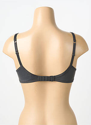 Soutien-gorge effet matière satinée haut soutien-gorge emboitant gris MAISON LEJABY femme