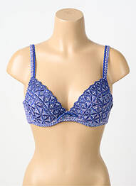 Soutien-gorge broderie haut soutien-gorge emboitant bleu AUBADE femme