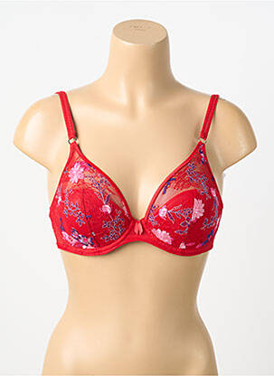 Soutien-gorge broderie haut soutien-gorge emboitant rouge MARIE JO femme