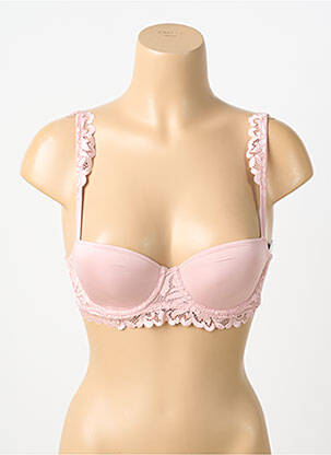 Soutien-gorge effet matière satinée haut soutien-gorge balconnet rose MARIE JO femme