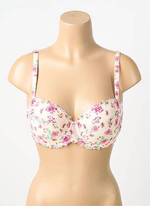 Soutien-gorge broderie haut soutien-gorge moulé beige MARIE JO femme