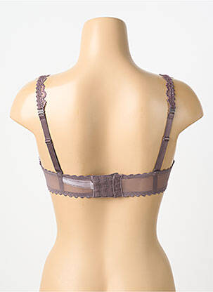 Soutien-gorge effet matière satinée haut soutien-gorge moulé violet MARIE JO femme