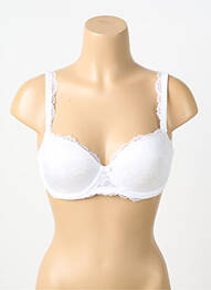 Soutien-gorge effet matière satinée haut soutien-gorge moulé blanc MARIE JO femme
