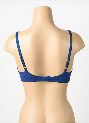 Soutien-gorge effet matière satinée haut soutien-gorge moulé bleu MARIE JO femme