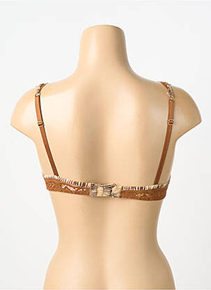 Soutien-gorge effet matière satinée haut soutien-gorge balconnet marron MARIE JO femme