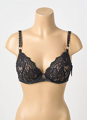 Soutien-gorge tissage dentelle haut soutien-gorge moulé noir AUBADE femme