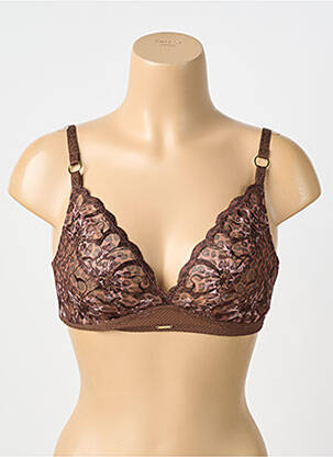 Soutien-gorge sans armature bralettes marron CHANTELLE femme