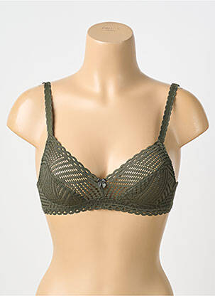 Soutien-gorge sans armature bralettes vert ANTIGEL femme