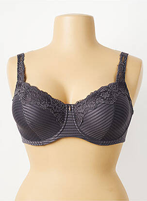 Soutien-gorge effet matière satinée haut soutien-gorge emboitant gris CHANTELLE femme