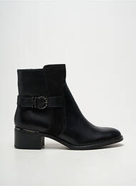 Bottines/boots tissage satiné talon de 4 à 6cm noir TAMARIS femme