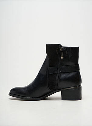 Bottines/boots tissage satiné talon de 4 à 6cm noir TAMARIS femme
