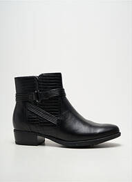 Bottines/boots tissage satiné talon plat jusqu'à 3cm noir TAMARIS femme