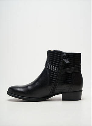 Bottines/boots tissage satiné talon plat jusqu'à 3cm noir TAMARIS femme