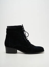 Bottines/boots tissage satiné talon de 4 à 6cm noir SWEET femme